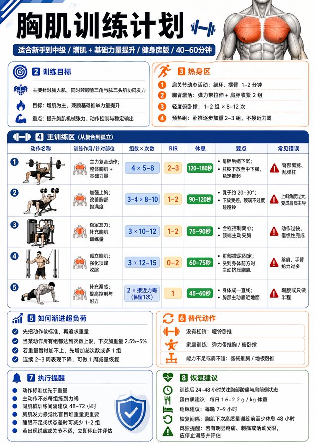 一张中文健身信息图 output image 1