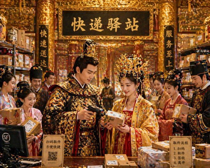 皇宫深处的御用快递驿站 output image 1