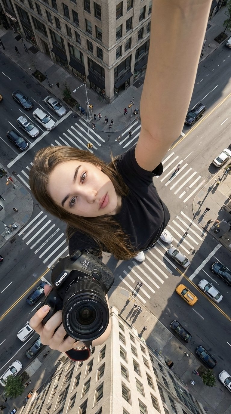 俯拍巨女城景自拍 output image 1