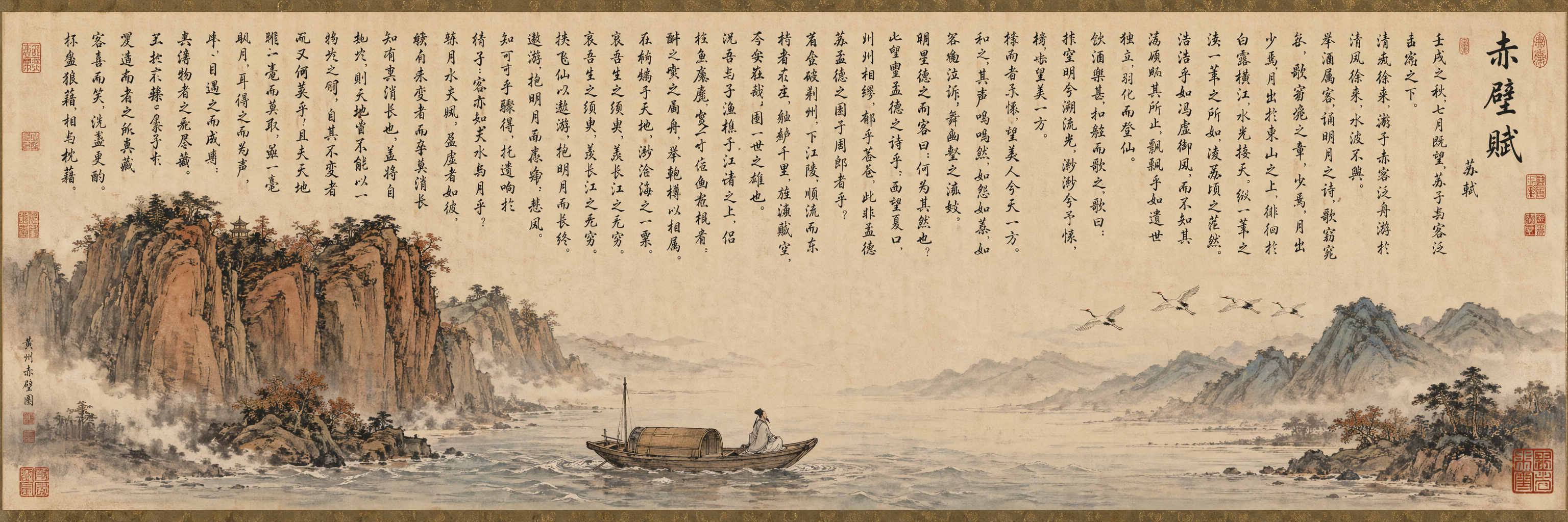 《赤壁怀古》长卷图