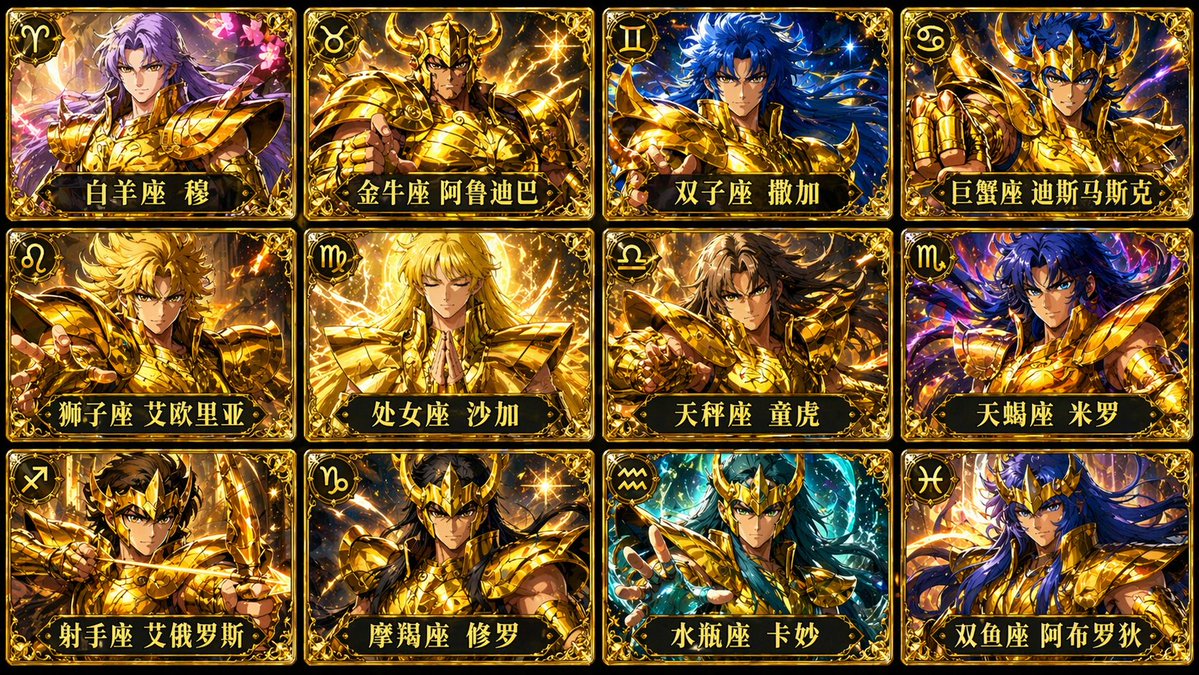 Gold Saints Card Grid output image 1