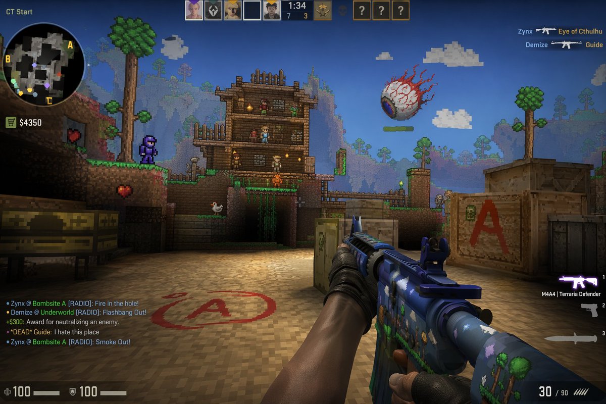 Counter-Strike x Terraria Mashup output image 1