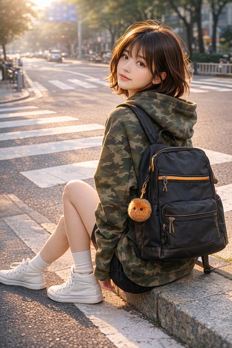 Urban Turn-Back Portrait output image 1