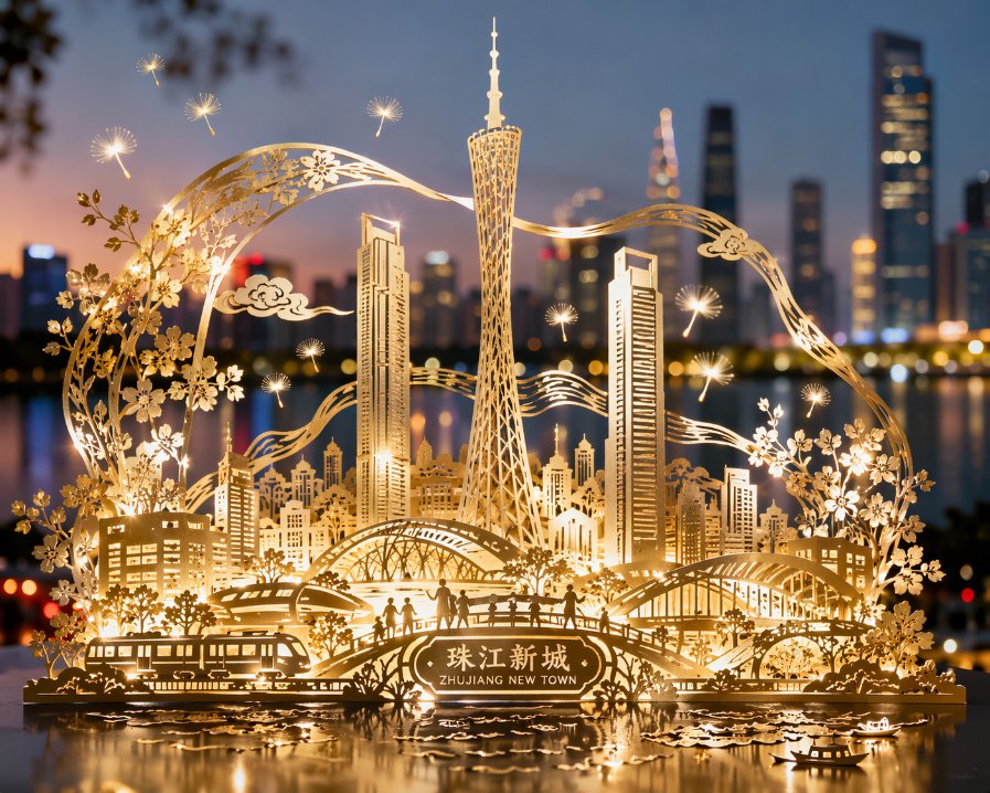 Guangzhou Paper-Cut Poster output image 1