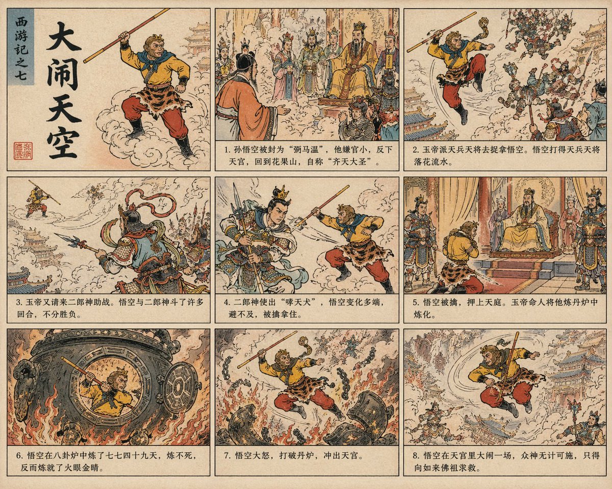 Journey to the West Comic output image 1