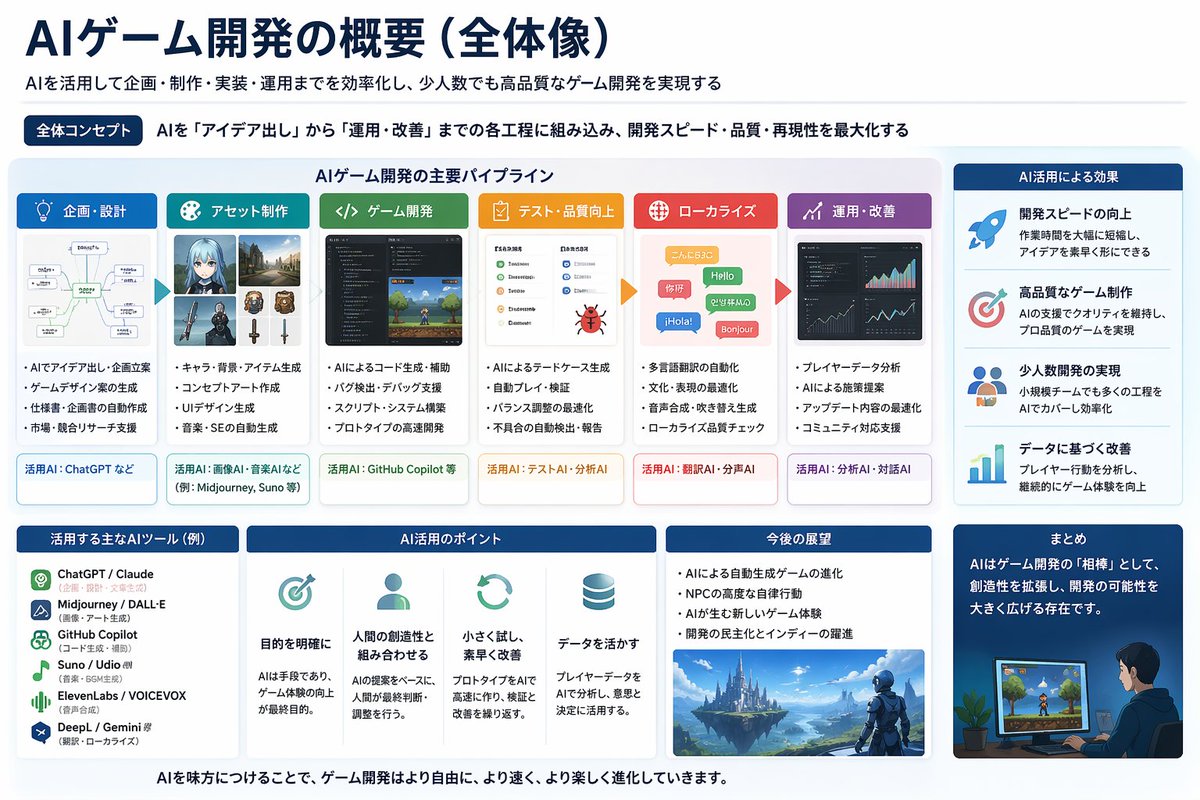 AI Game Dev Overview Slide output image 1