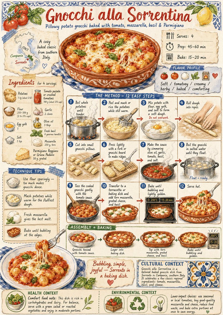 Gnocchi Recipe Zine output image 1